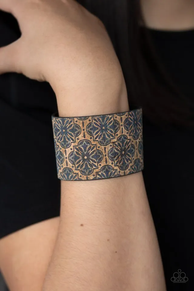 Paparazzi Bracelet ~ Cork Culture - Blue