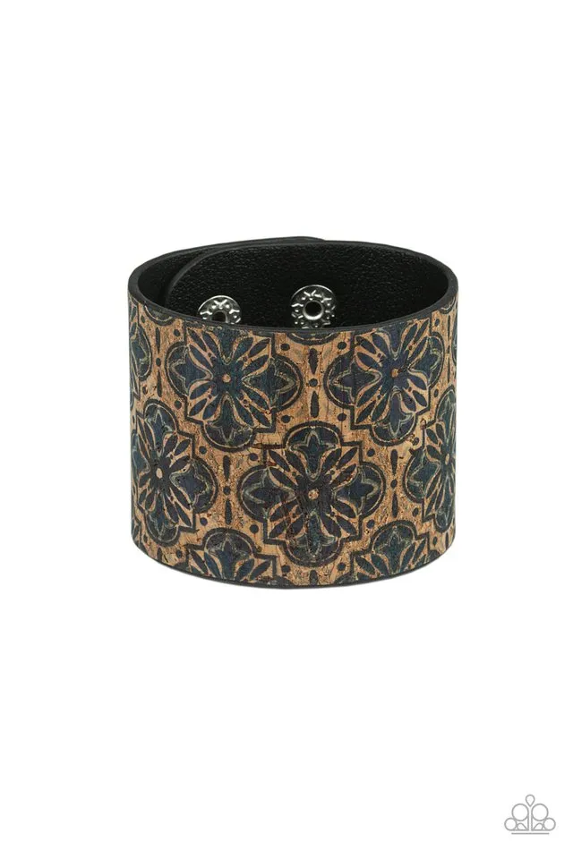 Paparazzi Bracelet ~ Cork Culture - Blue