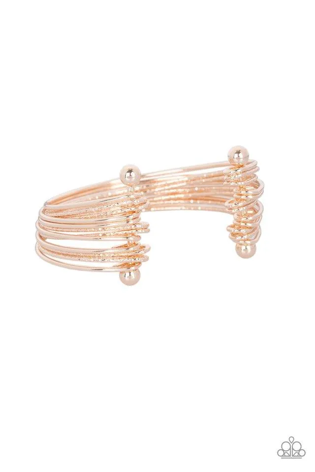 Paparazzi Bracelet ~ Endlessly Empress - Rose Gold