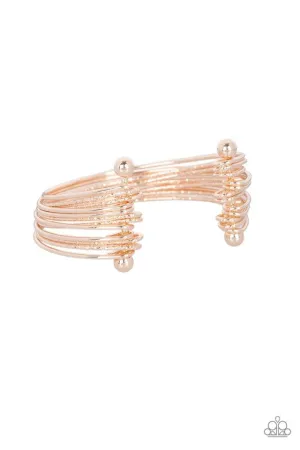 Paparazzi Bracelet ~ Endlessly Empress - Rose Gold