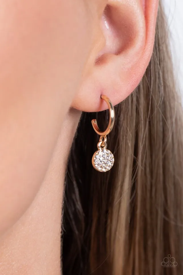 Paparazzi Earring ~ Bodacious Ballroom - Gold