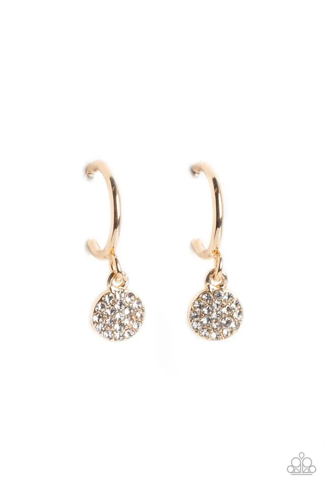 Paparazzi Earring ~ Bodacious Ballroom - Gold