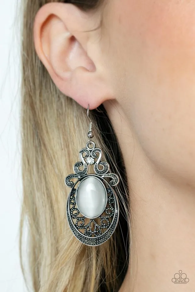 Paparazzi Earring ~ Garden Gondola Ride - White