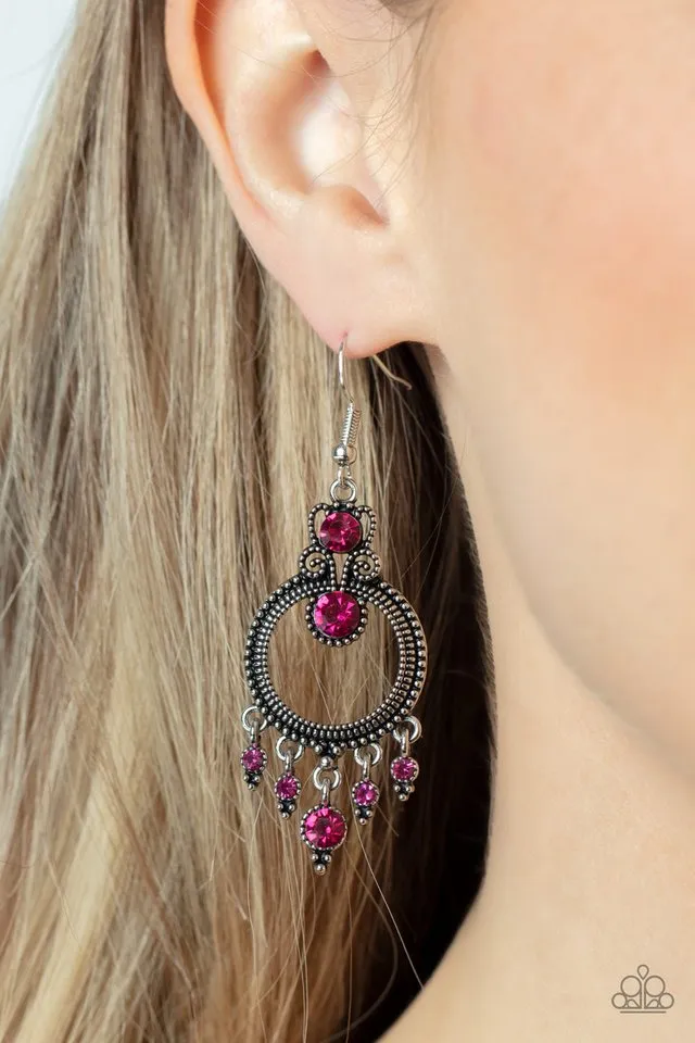 Paparazzi Earring ~ Palace Politics - Pink