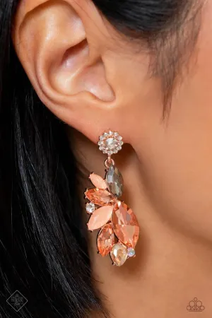 Paparazzi Earring ~ Soft Sashay - Rose Gold