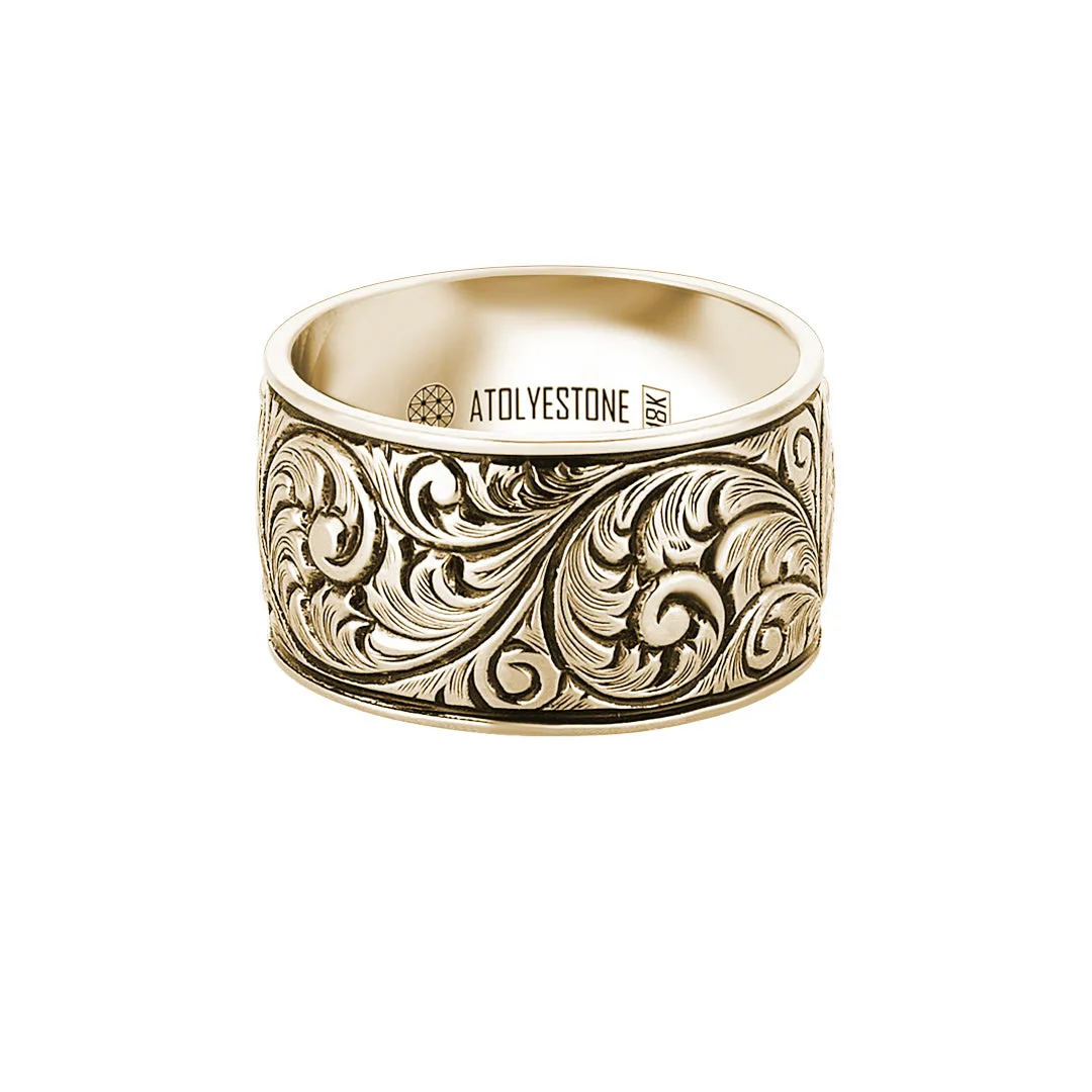 Premium Classic Band Ring in Gold