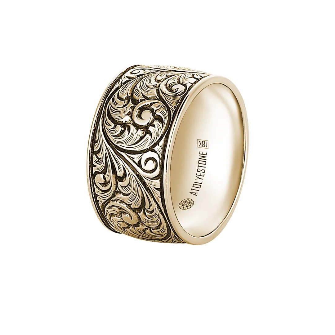 Premium Classic Band Ring in Gold