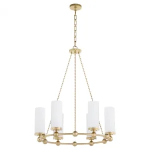 Quorum International GOODWIN 667-6-80 Chandelier - Aged Brass