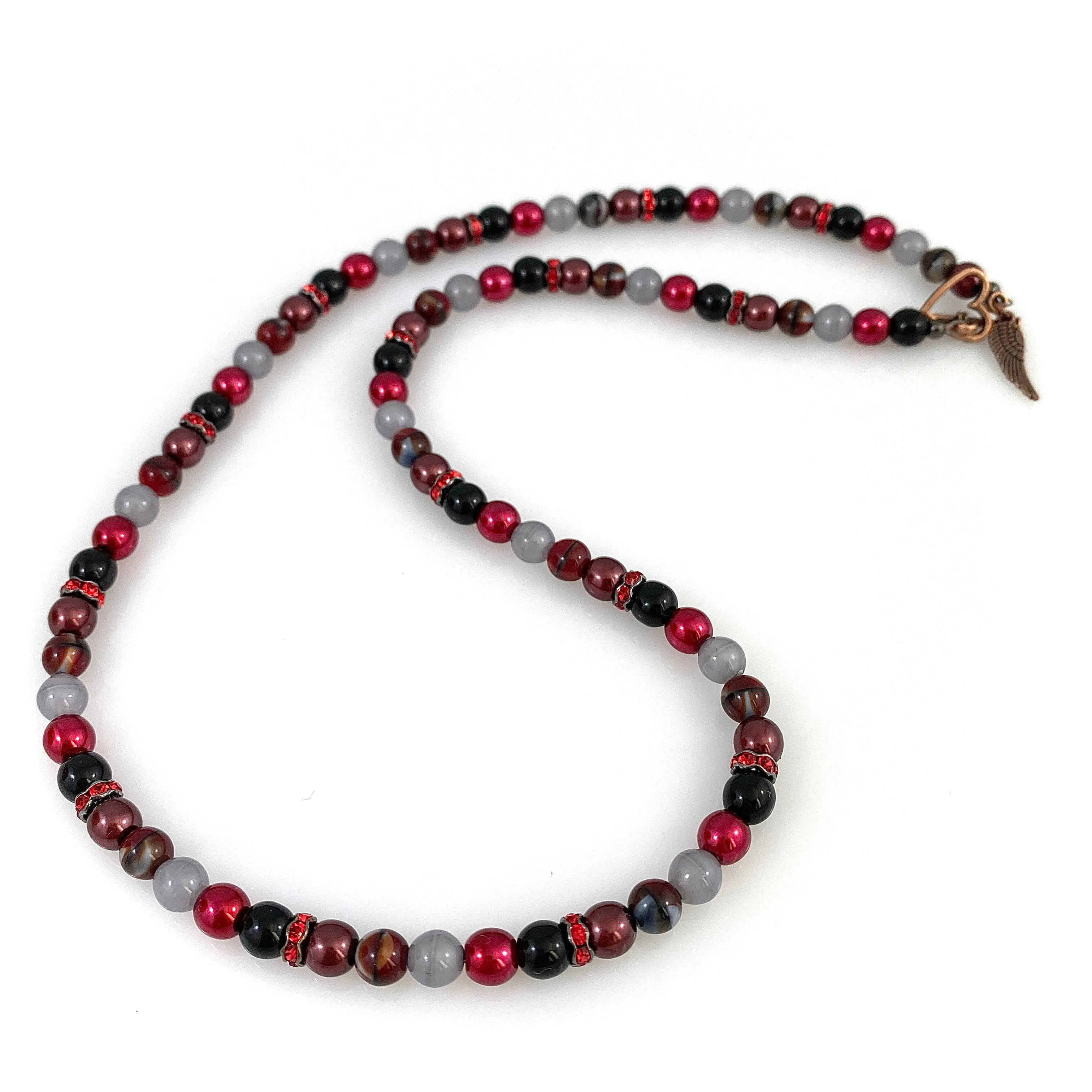 "Classical" Necklace Set (Ruby)