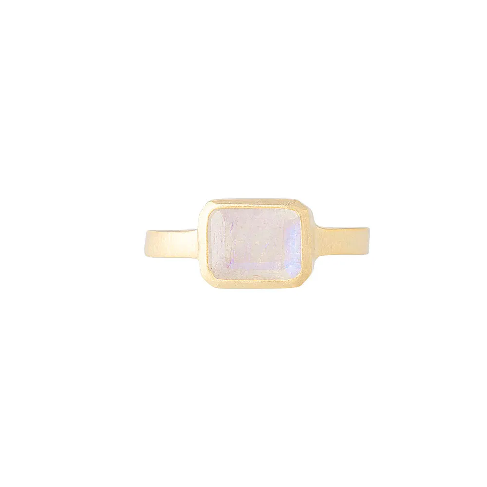 RAINBOW MOONSTONE DECO RING