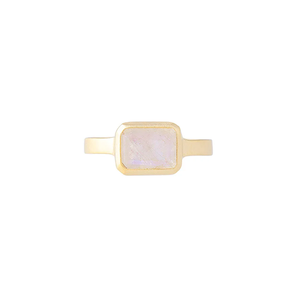 RAINBOW MOONSTONE DECO RING