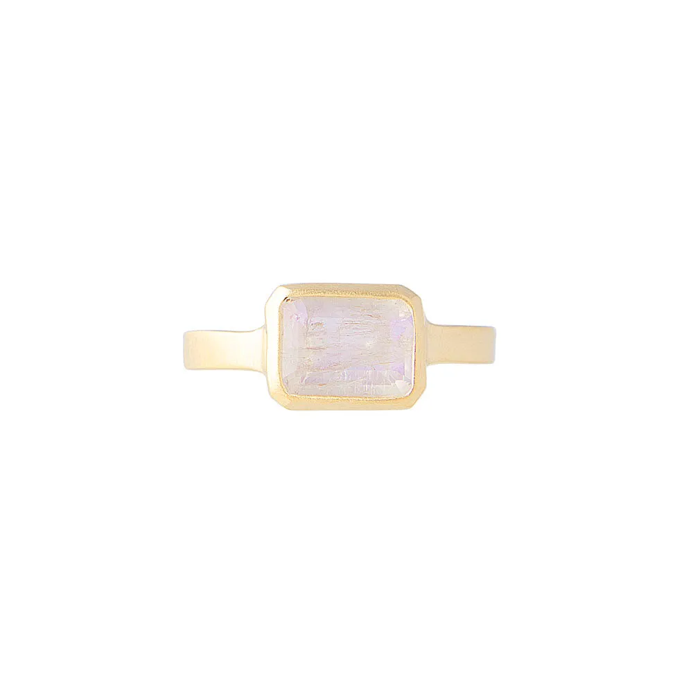 RAINBOW MOONSTONE DECO RING