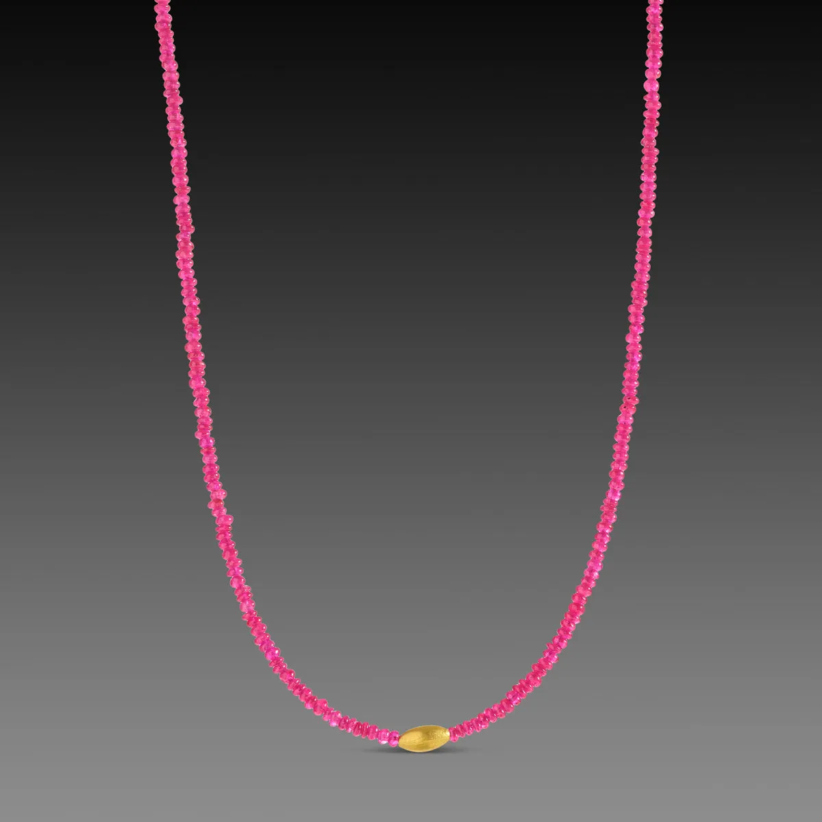 Ruby Beaded Necklace