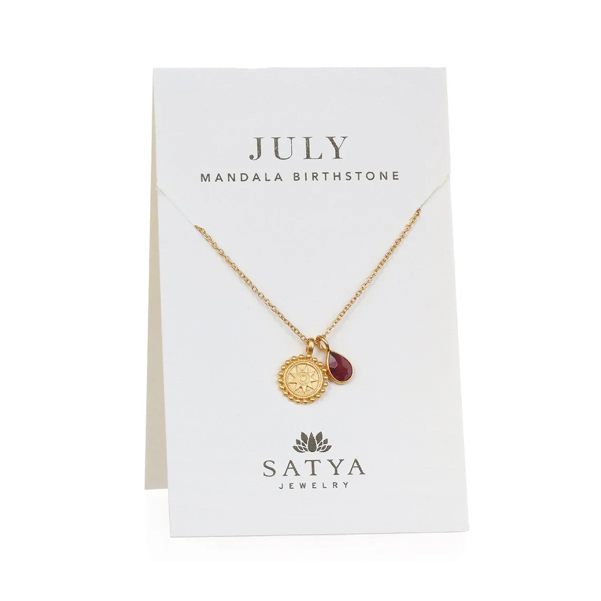 Satya Mandala July Birthstone Necklace