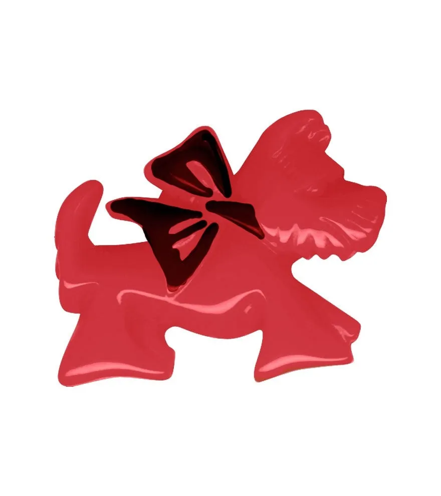 Scottie Dog Retrolite Pin in Red by Classic Hardware