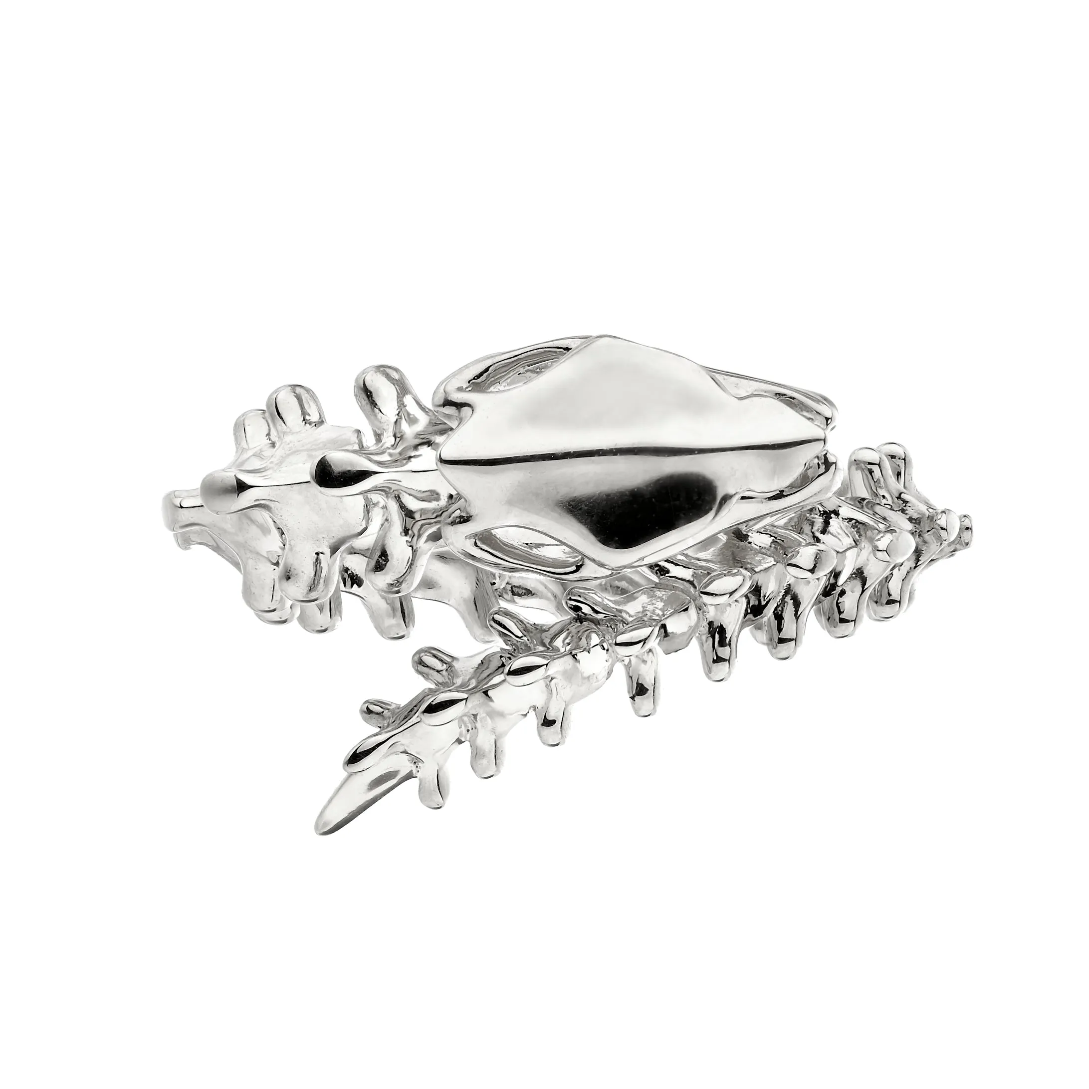 Serpent's Trace Wrap Ring - Silver