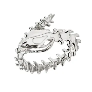 Serpent's Trace Wrap Ring - Silver