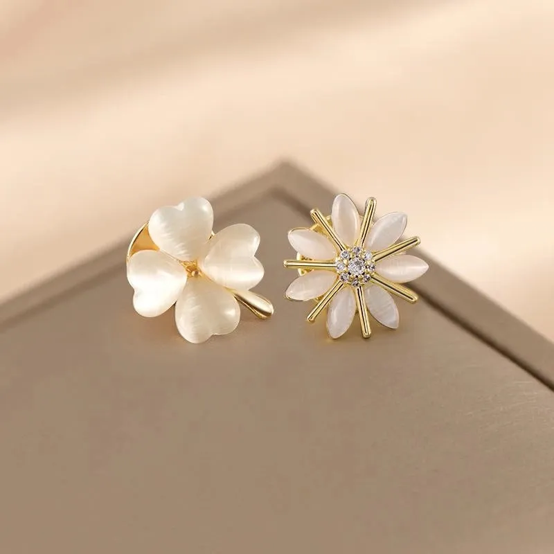 Simple Style Classic Style Pin Flower Alloy Inlay Zircon Women's Brooches