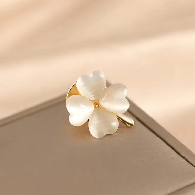 Simple Style Classic Style Pin Flower Alloy Inlay Zircon Women's Brooches