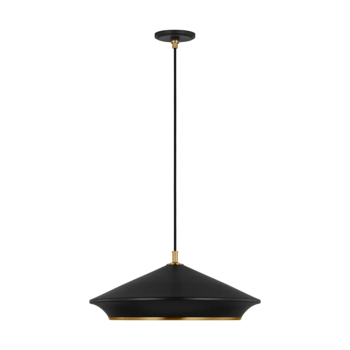 Stanza 24 in. Pendant Light Black Finish