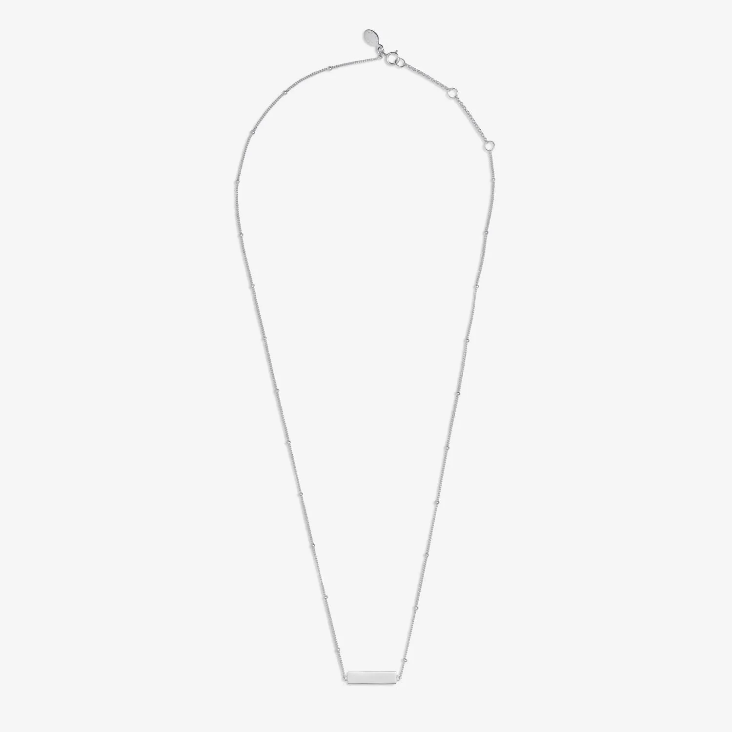 Sterling Silver Something Special Bar Necklace JJS0056