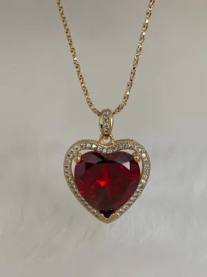 The Ruby Heart Necklace