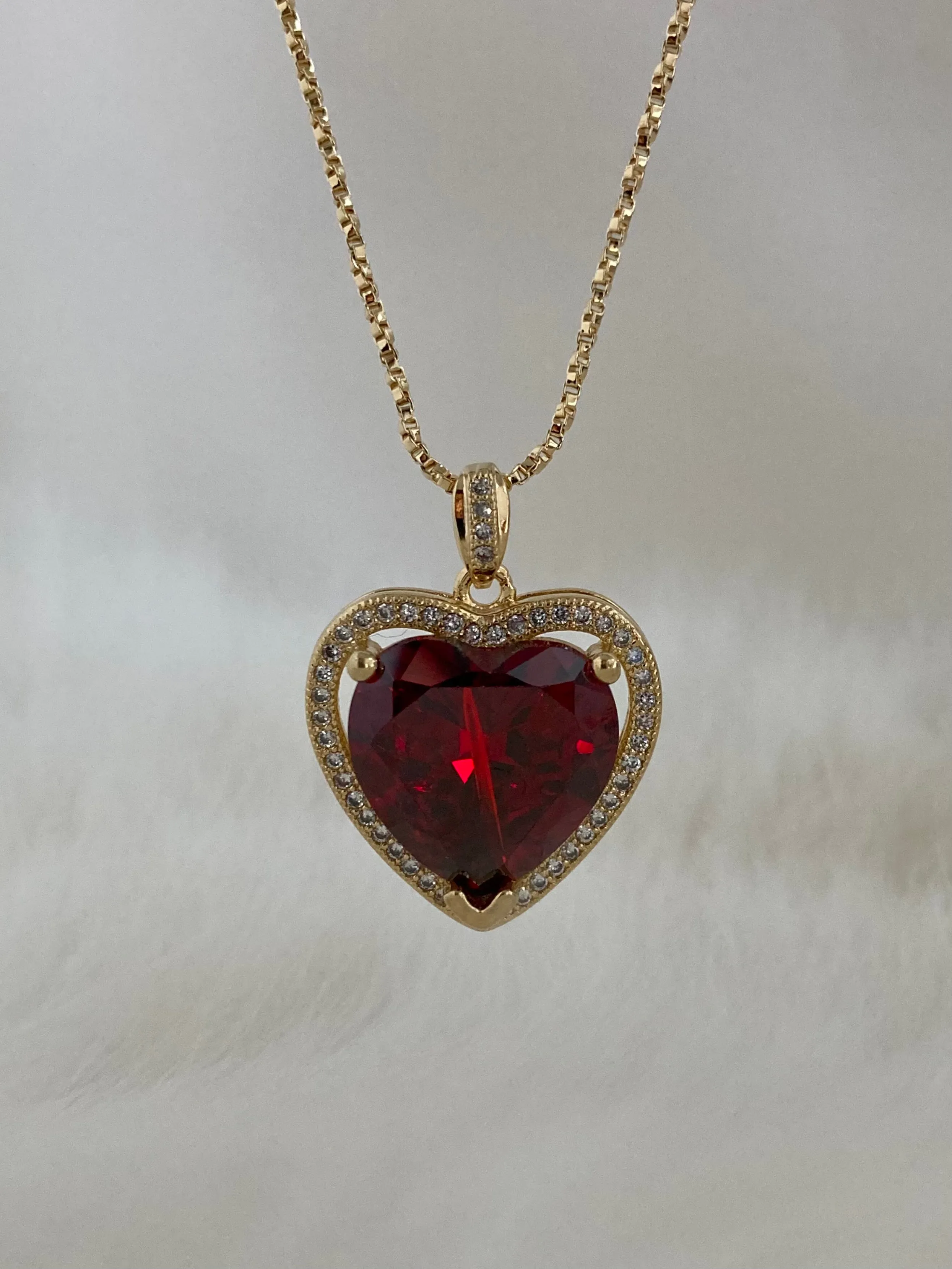 The Ruby Heart Necklace