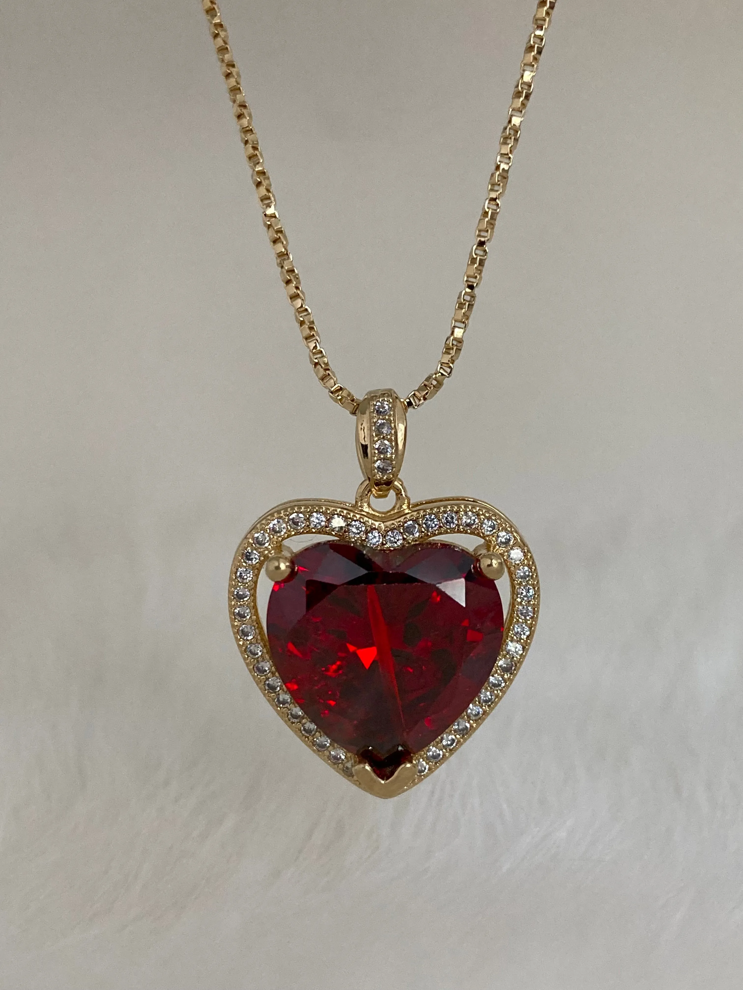 The Ruby Heart Necklace