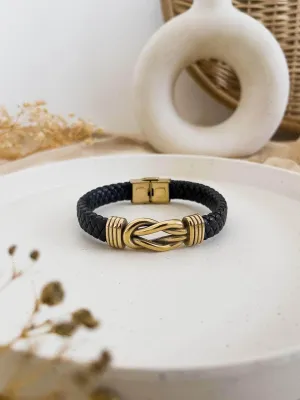 Twisted Gold Men Bracelet