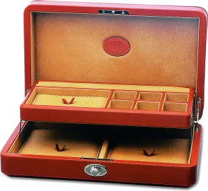 UNDERWOOD (LONDON)  - Leather Jewelry Case with Tray | UN206/TAN