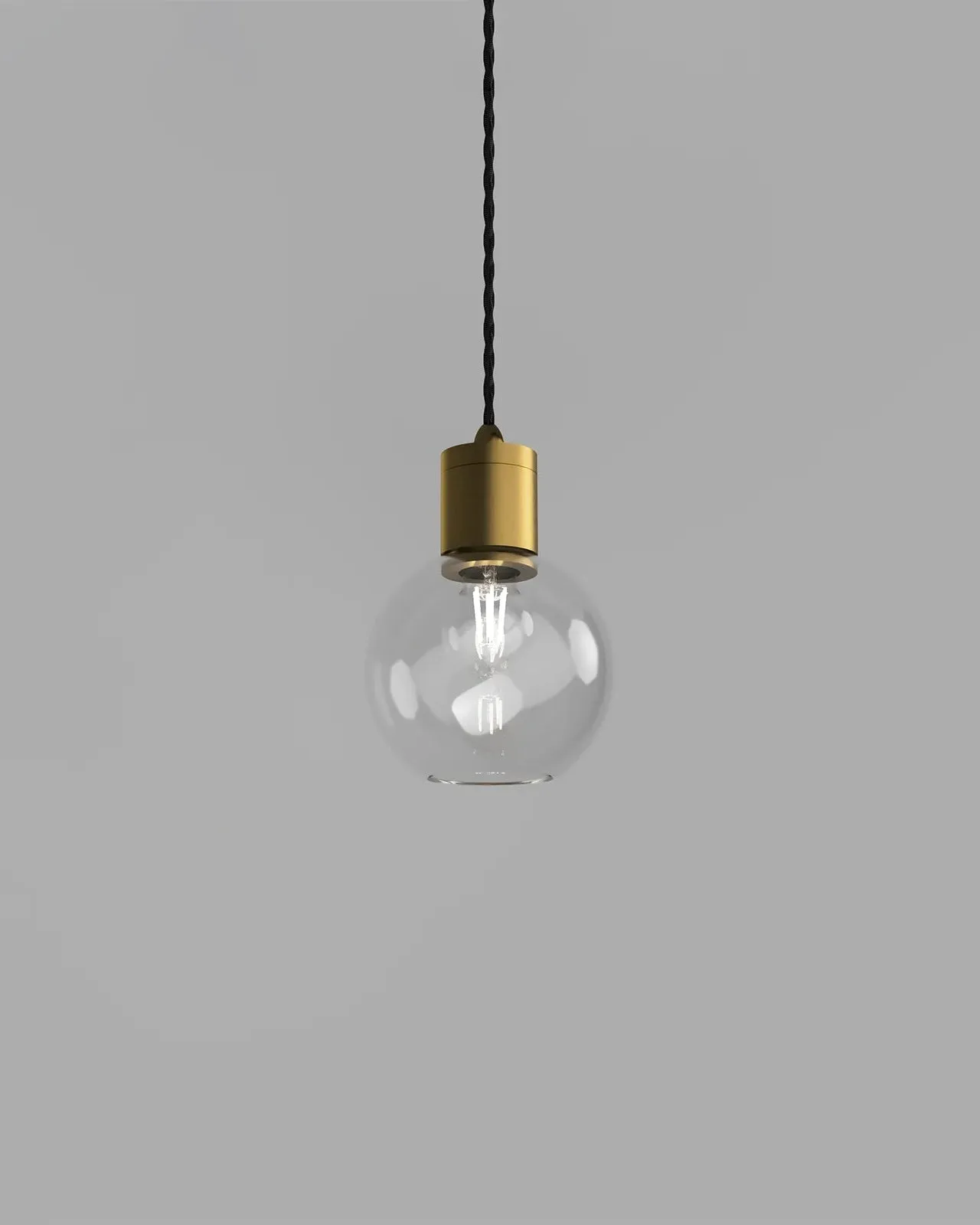 Vintage Glass Sphere Pendant Light