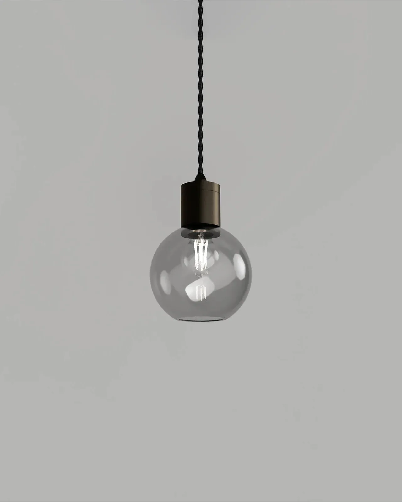 Vintage Glass Sphere Pendant Light