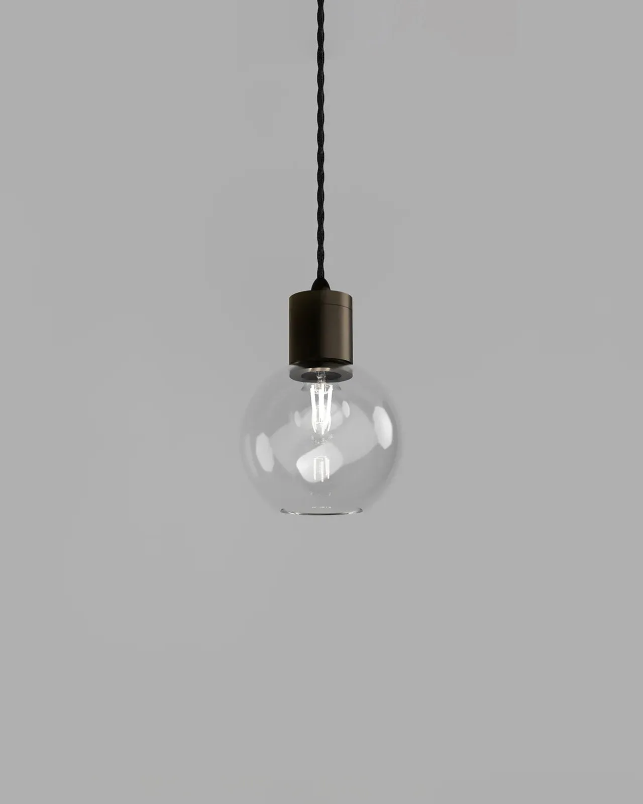 Vintage Glass Sphere Pendant Light