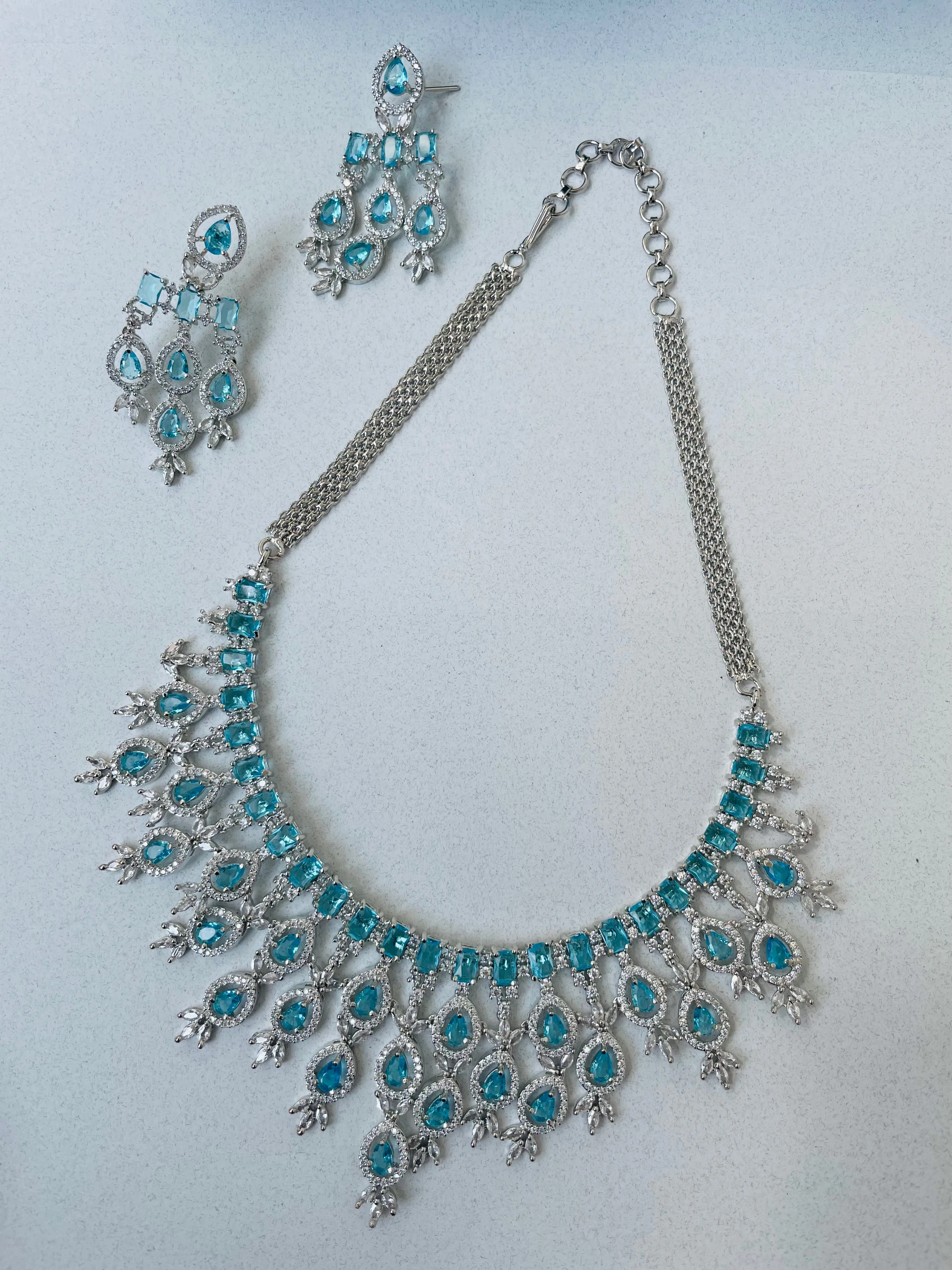 ZIRCONIA BRIDAL NECKLACE - Elegance34